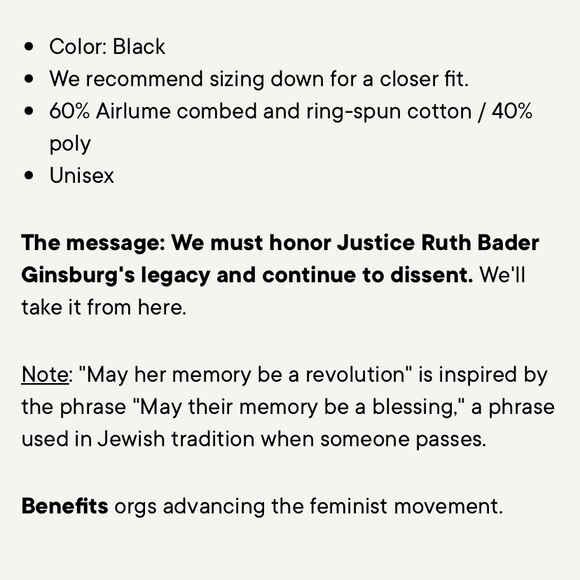 30-50% OFF BUNDLES! RUTH BADER GINSBURG FEMINIST PRIDE SWEATSHIRT HOODIE TUNIC - Picture 12 of 14